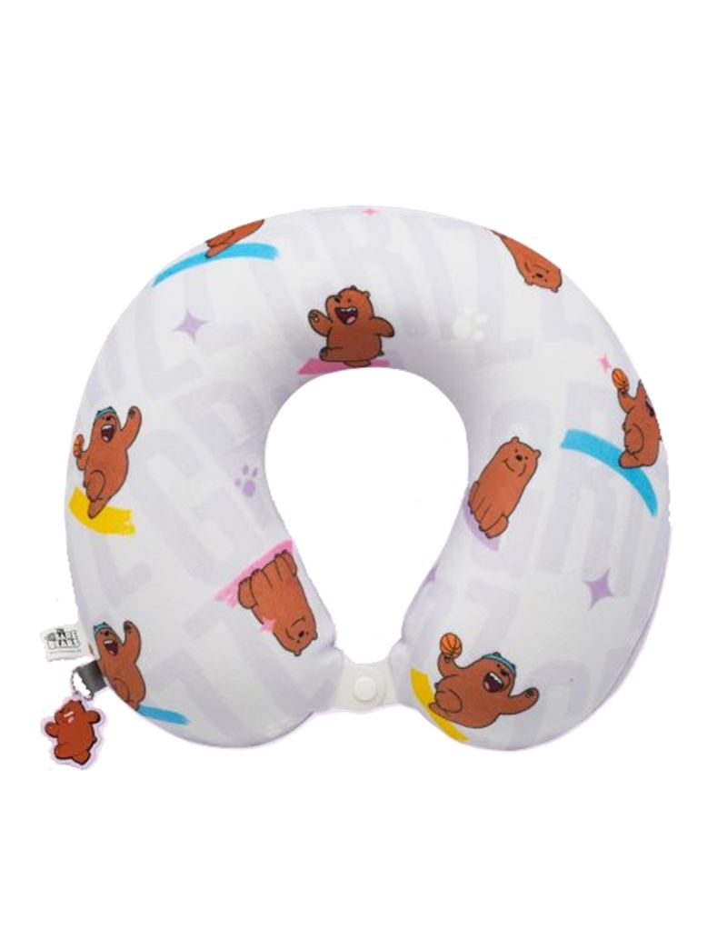 We Bare Bears Grizzly Seaside Music Festival Neck Pillow 