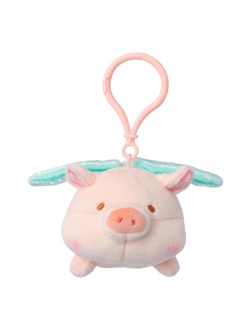 LuLu The Piggy Collection 4 Inch Lying Plush Soft Pendant