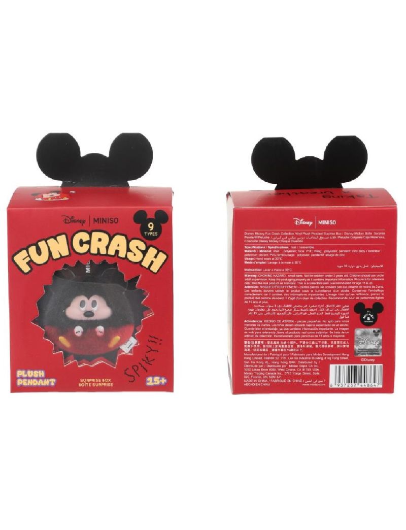 Disney Mickey Fun Crash Collection Vinyl Plush Pendant Surprise Blind Box