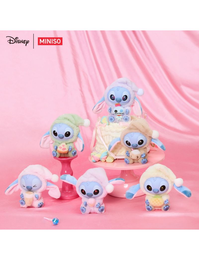 Disney Stitch Eat Something Before Sleep Collection Vinyl Face Plush Blind Box