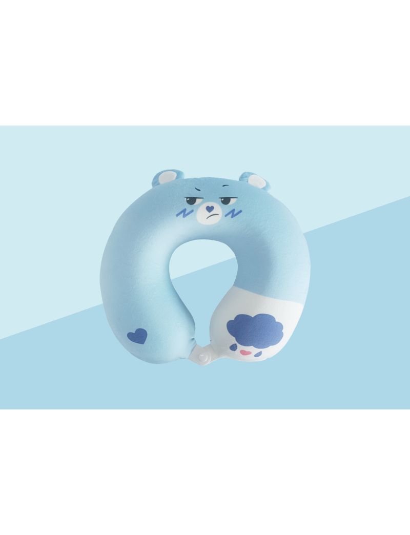Care Bears Collection Memory Foam U-Shaped Neck Pillow (Blue)
