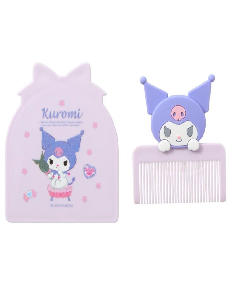 Sanrio Kuromi Mini Mirror & Brush Set