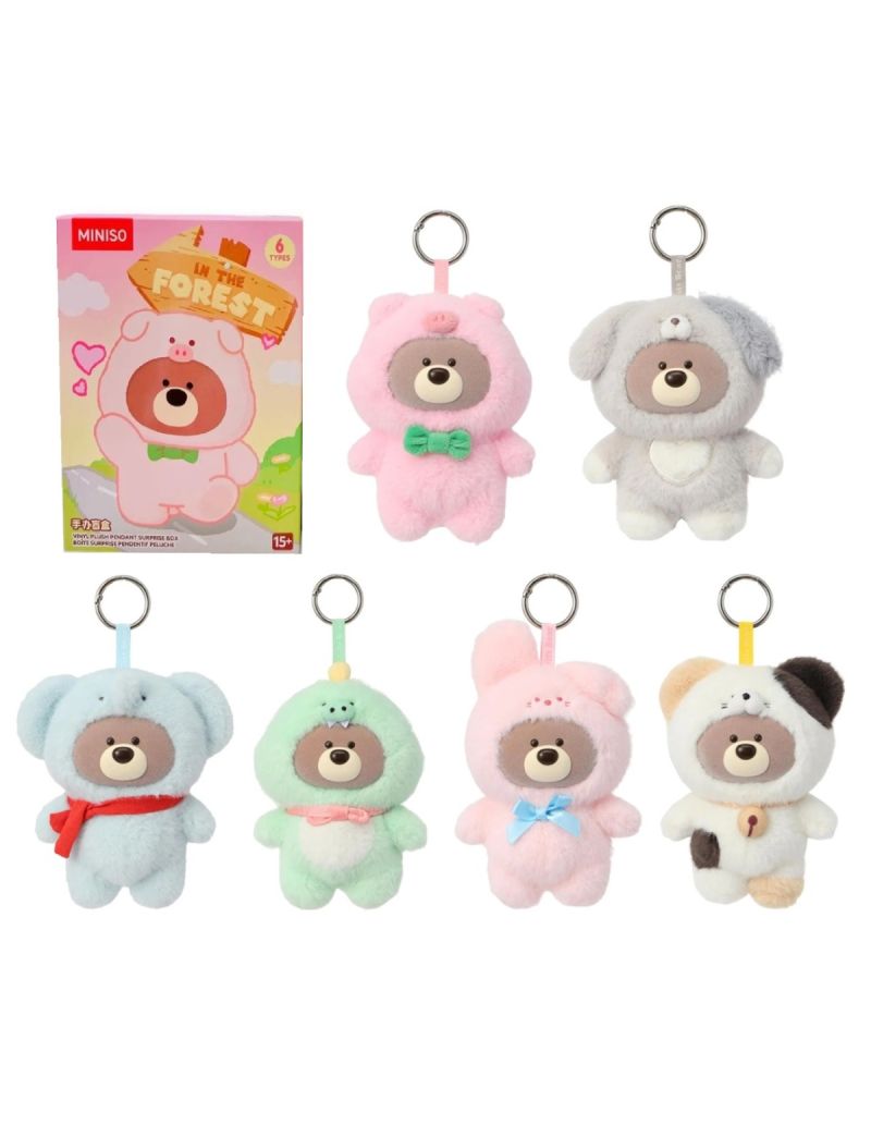 MINISO Gift Bear In The Forest Vinyl Plush Pendant Surprise Blind Box