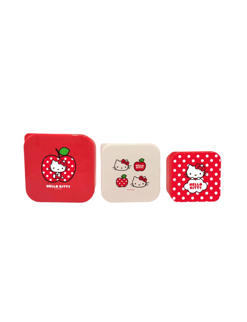 Hello Kitty Apple Collection Food Storage Containers 