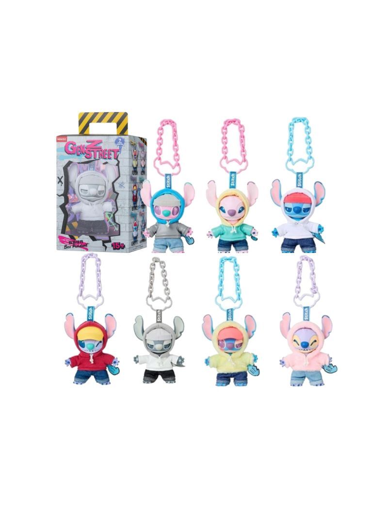 Disney Stitch GenZ Street Collection Vinyl Plush Pendant Surprise Blind Box