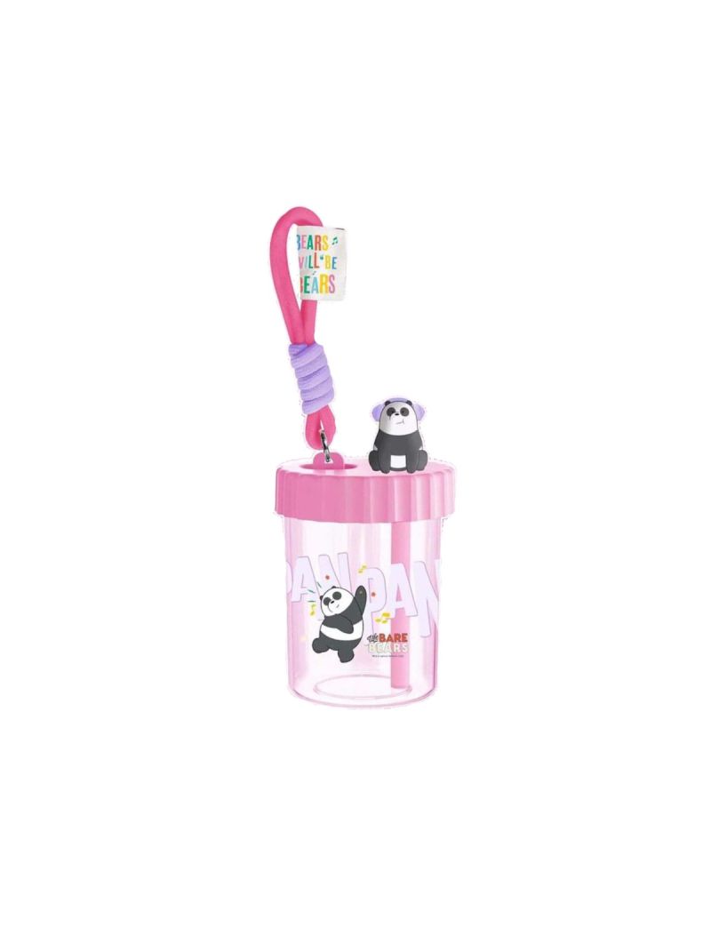 We Bare Bears Seaside Music Festival Panda Plastic Bottle with Strap 520ml
